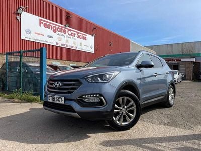 Used Hyundai Santa Fe Premium 2018 Blue SUV