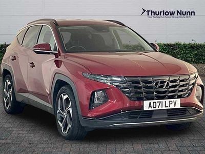 Sunset red Used 2021 Hyundai Tucson Premium SUV | £19,499 (Fair price)