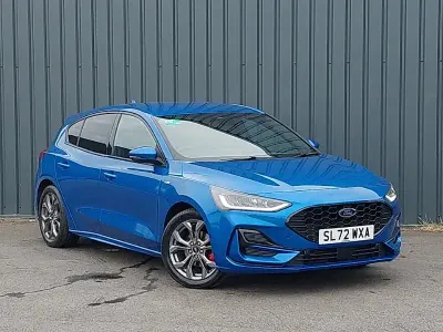 Used Ford Focus ST-Line 125 HP (91 kW) 2022 Blue Hatchback