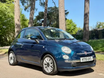 Używany Fiat 500 Pop Star 2015 Niebieski Hatchback