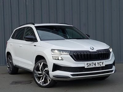 Used Skoda Karoq SportLine 150 HP (110 kW) 2024 White SUV