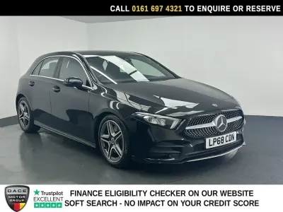 Begagnad Mercedes A250 AMG line 224 HK (164 kW) 2019 Svart Halvkombi
