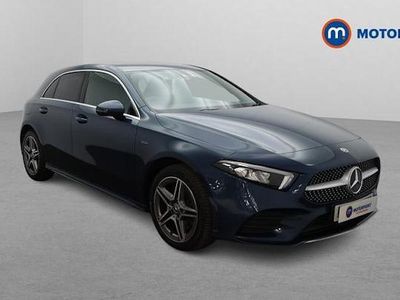 Used Mercedes A250 AMG line 218 HP (160 kW) 2021 Blue Hatchback
