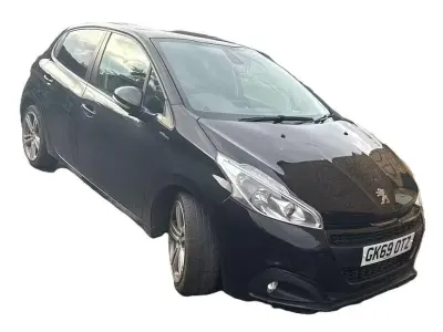 Käytetty Peugeot 208 GT-line 110 HP (80 kW) 2019 Musta Viistoperä
