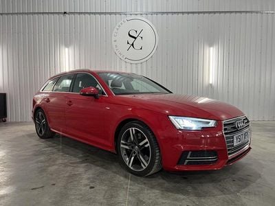 Used Audi A4 S-Line 272 HP (200 kW) 2017 Red Estate