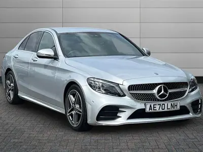 Used Mercedes C220 AMG Line Premium 194 HP (142 kW) 2020 Selenite grey Sedan