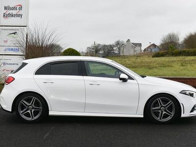 Used Mercedes A180 AMG line 136 HP (100 kW) 2020 White Hatchback