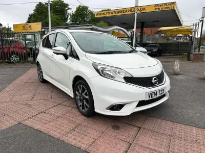 Begagnad Nissan Note S 98 HK (72 kW) 2014 Vit Halvkombi