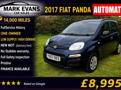 Used Fiat Panda Easy 85 HP (62 kW) 2017 Blue Hatchback