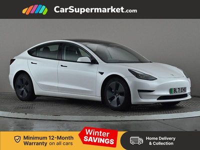 White Used 2021 Tesla Model 3 Long Range AWD Sedan | £20,697 (Fair price)