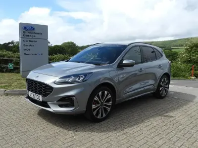 Used Ford Kuga ST-Line X 225 HP (165 kW) 2021 Solar silver (premium paint) SUV