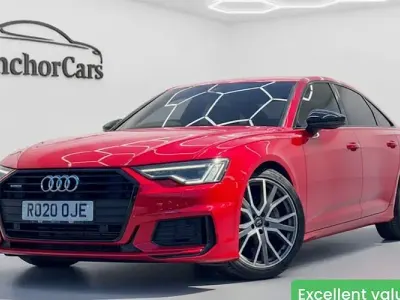 Used Audi A6 Black Edition 245 HP (180 kW) 2020 Red Sedan