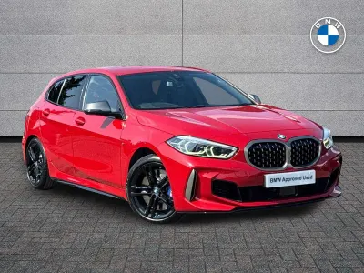 Used BMW M135 M Sport 302 HP (222 kW) 2020 Red Hatchback