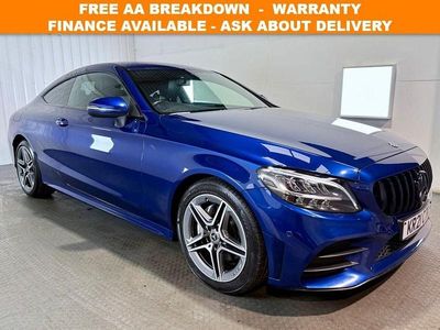 Blue Used 2021 Mercedes C220 AMG line Coupe | £19,495 (Fair price)