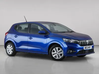 Used Dacia Sandero Comfort 91 HP (66 kW) 2021 Blue Hatchback