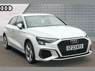 Used Audi A3 S-Line 110 HP (80 kW) 2023 White Sedan