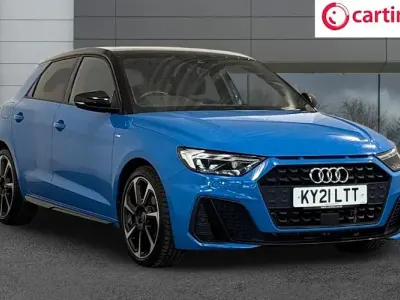 Used Audi A1 Sportback Black Edition 95 HP (69 kW) 2021 Blue Hatchback