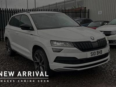 Used Skoda Karoq SportLine 147 HP (108 kW) 2019 Moon white metallic SUV