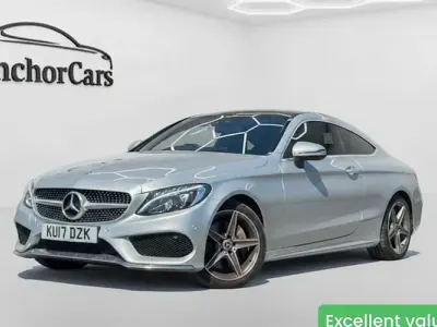 Used Mercedes C250 AMG line 204 HP (150 kW) 2017 Silver Coupe