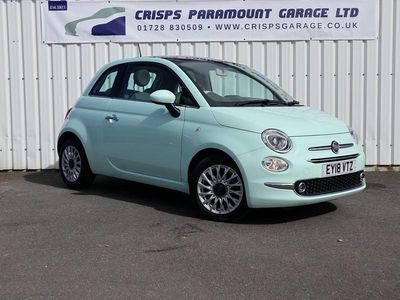 Used Fiat 500 Lounge 69 HP (50 kW) 2018 Green Hatchback