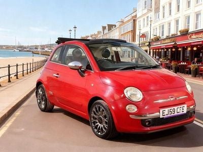 Used Fiat 500C Lounge 75 HP (55 kW) 2009 Red Cabriolet