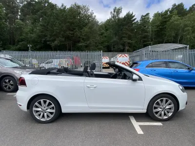 Used VW Golf Cabriolet S 2014 White Cabriolet