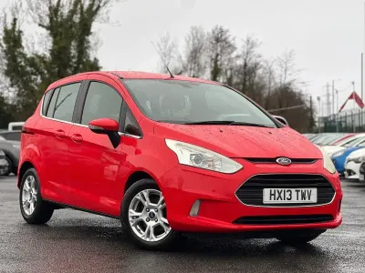 Used Ford B-MAX Zetec 90 HP (66 kW) 2013 Red MPV