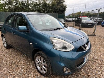 Begagnad Nissan Micra Acenta 80 HK (58 kW) 2015 Blå Halvkombi