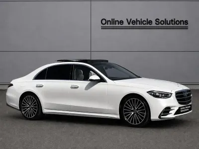Used Mercedes S500L AMG line 2021 White Sedan
