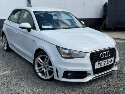 Used Audi A1 S-Line 105 HP (77 kW) 2012 White Hatchback