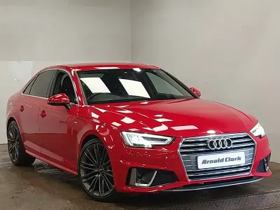 Used Audi A4 S-Line 150 HP (110 kW) 2019 Red Sedan