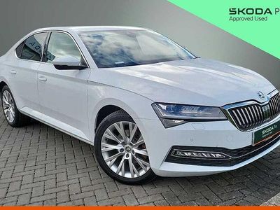 Used Skoda Superb SE L 140 HP (102 kW) 2023 Moon white metallic Hatchback