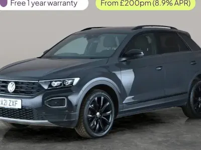 Used VW T-Roc Black Edition 110 HP (80 kW) 2021 Grey SUV