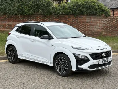 Gebraucht Hyundai Kona N Line 120 PS (88 kW) 2021 Weiß SUV