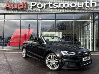 Used Audi Cabriolet S-Line 150 HP (110 kW) 2021 Black Cabriolet