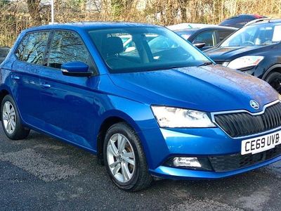 Used Skoda Fabia SE 95 HP (69 kW) 2019 Blue Hatchback