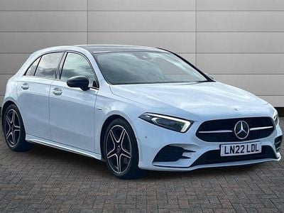 Used Mercedes A200 AMG Line Premium Plus 163 HP (119 kW) 2022 Digital white Hatchback