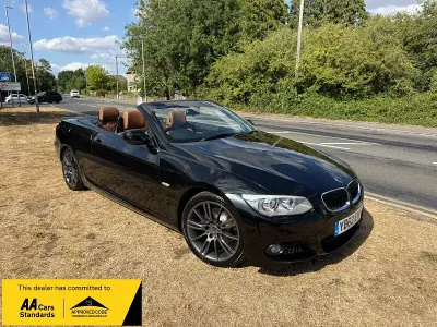 Used BMW 320 Cabriolet M Sport 2012 Black Cabriolet