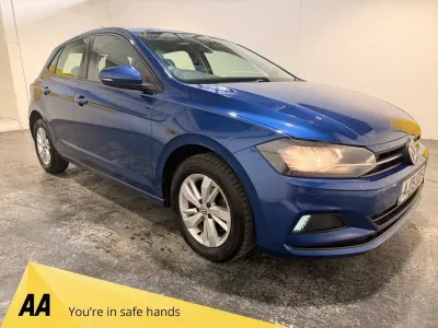 Used VW Polo SE 80 HP (58 kW) 2019 Blue Hatchback