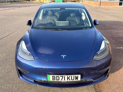 Used Tesla Model 3 Long Range AWD 100 kW (136 HP) 2021 Blue Sedan