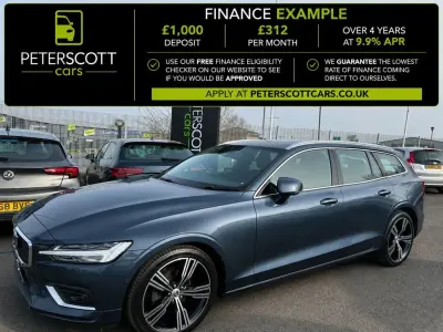 Used Volvo V60 Inscription 150 HP (110 kW) 2018 Blue Estate