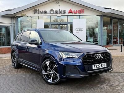 Used Audi Q7 Black Edition 286 HP (210 kW) 2022 Blue SUV