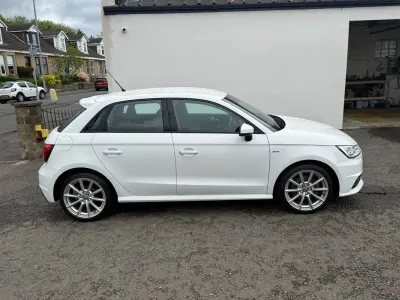 Used Audi A1 Sportback S-Line 125 HP (91 kW) 2018 White Hatchback