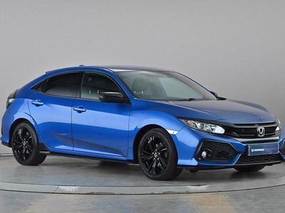 Begagnad Honda Civic Sport 126 HK (92 kW) 2019 Blå Halvkombi