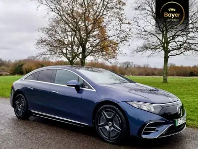 Used Mercedes EQS450+ AMG line 244 kW (333 HP) 2022 Blue Sedan