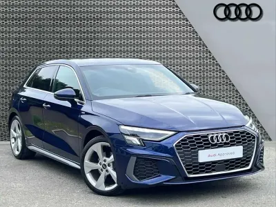 Used Audi A3 S-Line 147 HP (108 kW) 2024 Blue Hatchback