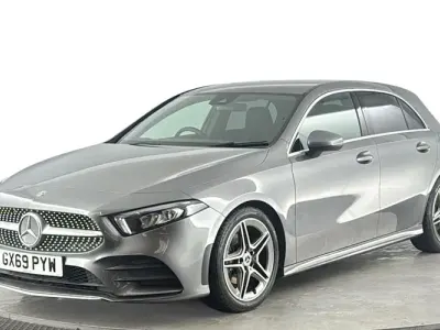Used Mercedes A200 AMG line 163 HP (119 kW) 2019 Grey Hatchback