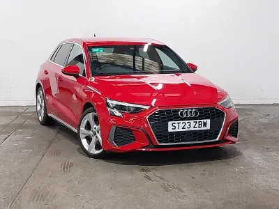 Used Audi A3 S-Line 110 HP (80 kW) 2023 Red Sedan