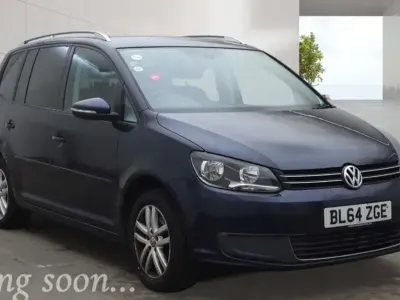 Used VW Touran SE 105 HP (77 kW) 2015 Blue MPV