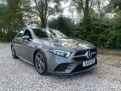 Used Mercedes A200 AMG line 163 HP (119 kW) 2019 Grey Hatchback
